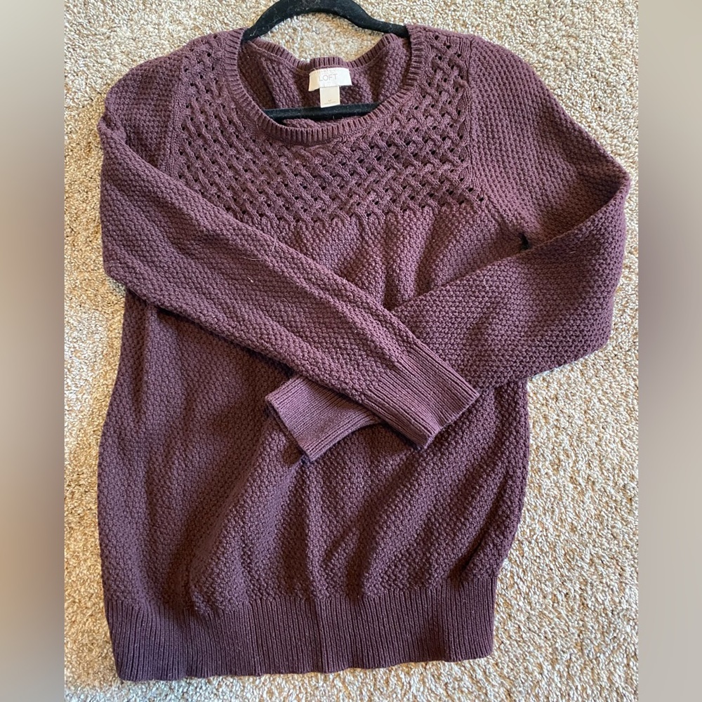 Loft maroon sweater